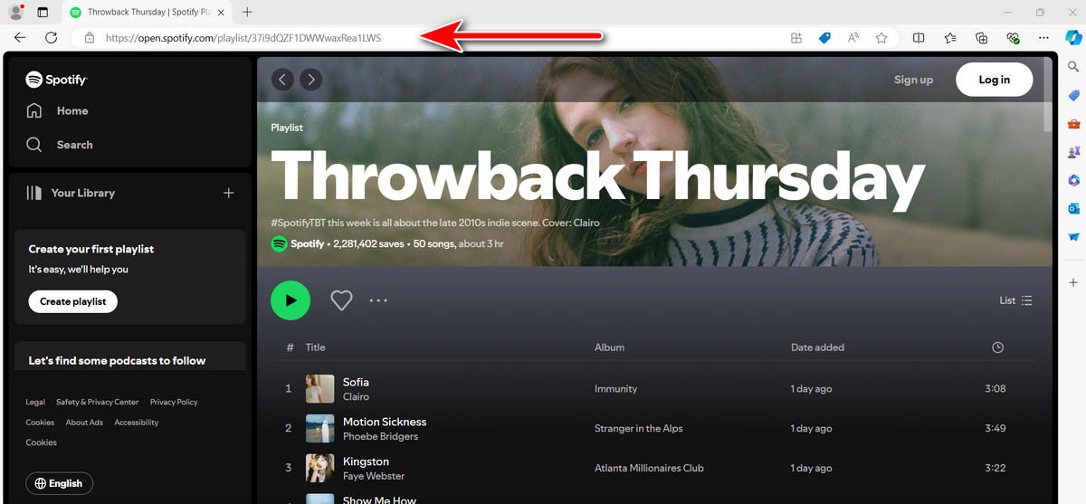 Spotify-Link kopieren