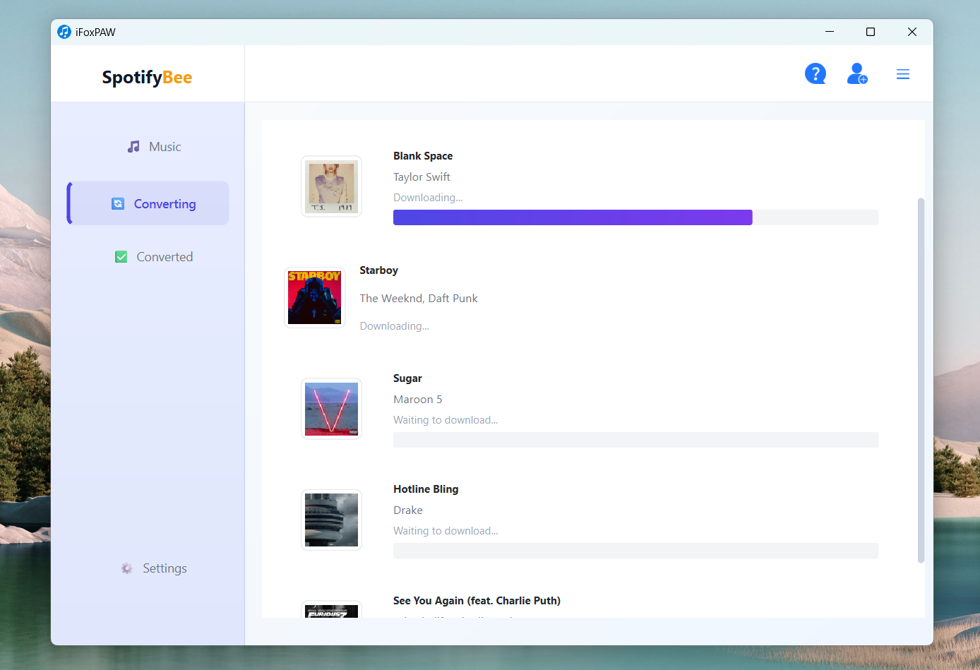 définir les paramètres de sortie