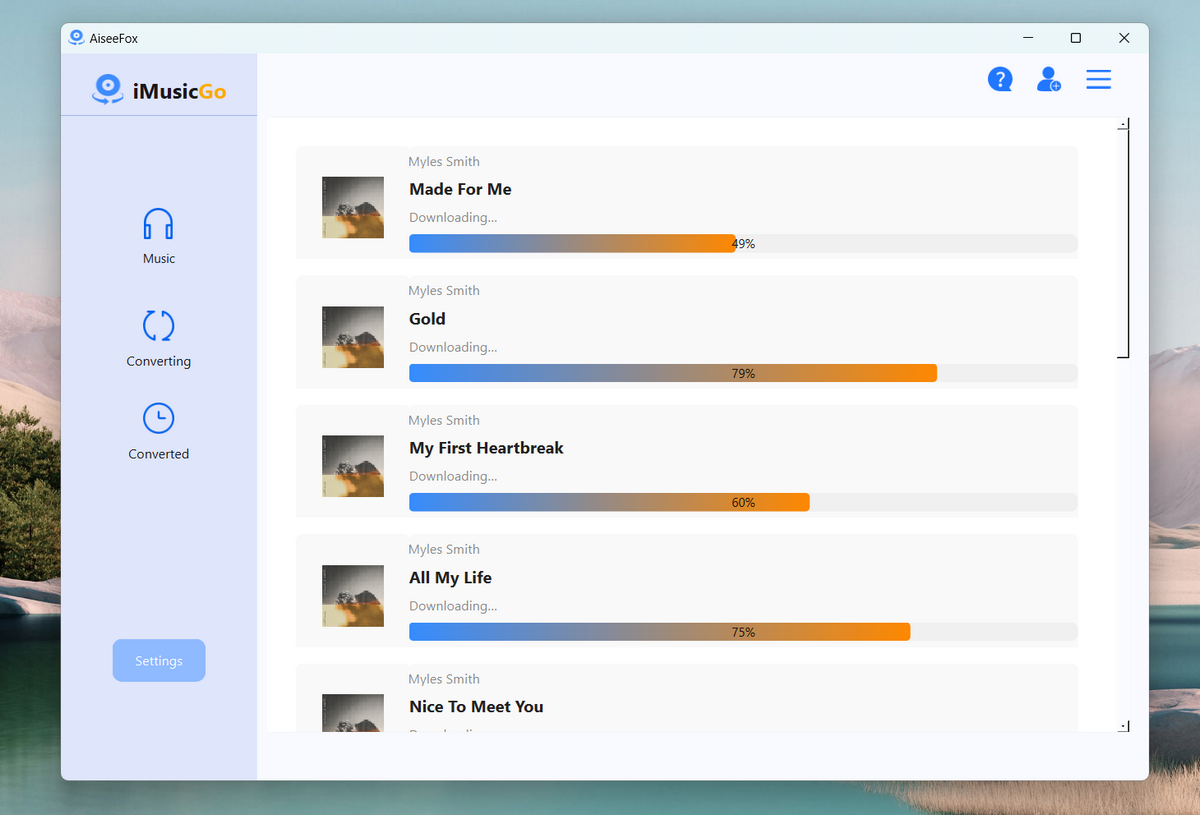 set output settings